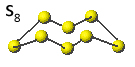 Os dois principais alótropos do enxofre possuem a fórmula S8
