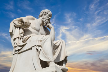 Sócrates, patrono da Filosofia.
